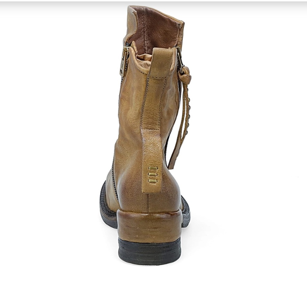 New with Box A.S.98 Stratford Leather Suede Boots in Wheat size 38/7.5 Sold Out - Picture 7 of 13